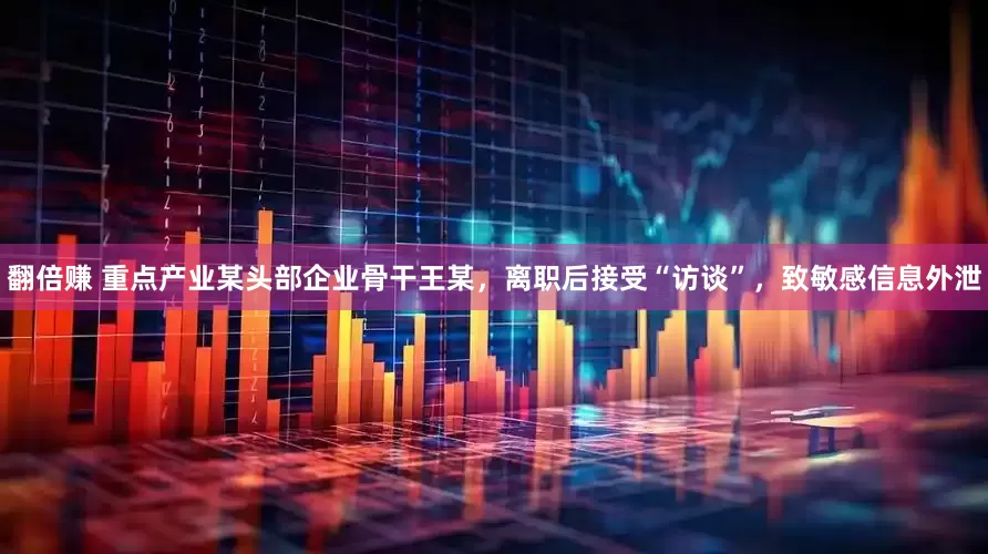 翻倍赚 重点产业某头部企业骨干王某，离职后接受“访谈”，致敏感信息外泄